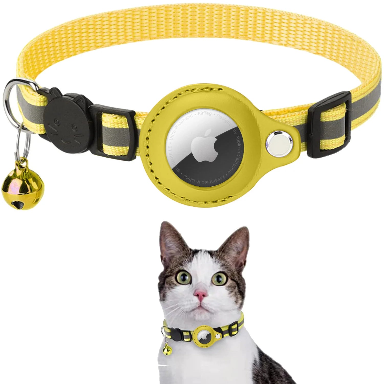Airtag Case Collar for Cats with Protective Case for anti Lost Locator Tracker Dog Accessories Reflective Pet Collars