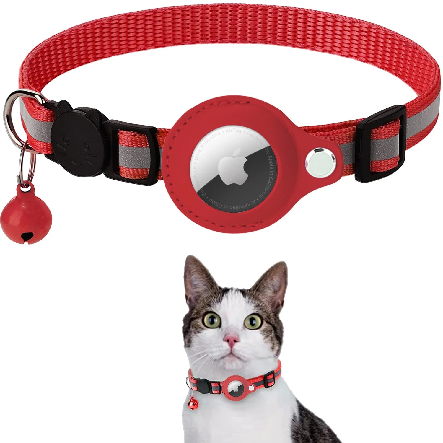 Airtag Case Collar for Cats with Protective Case for anti Lost Locator Tracker Dog Accessories Reflective Pet Collars