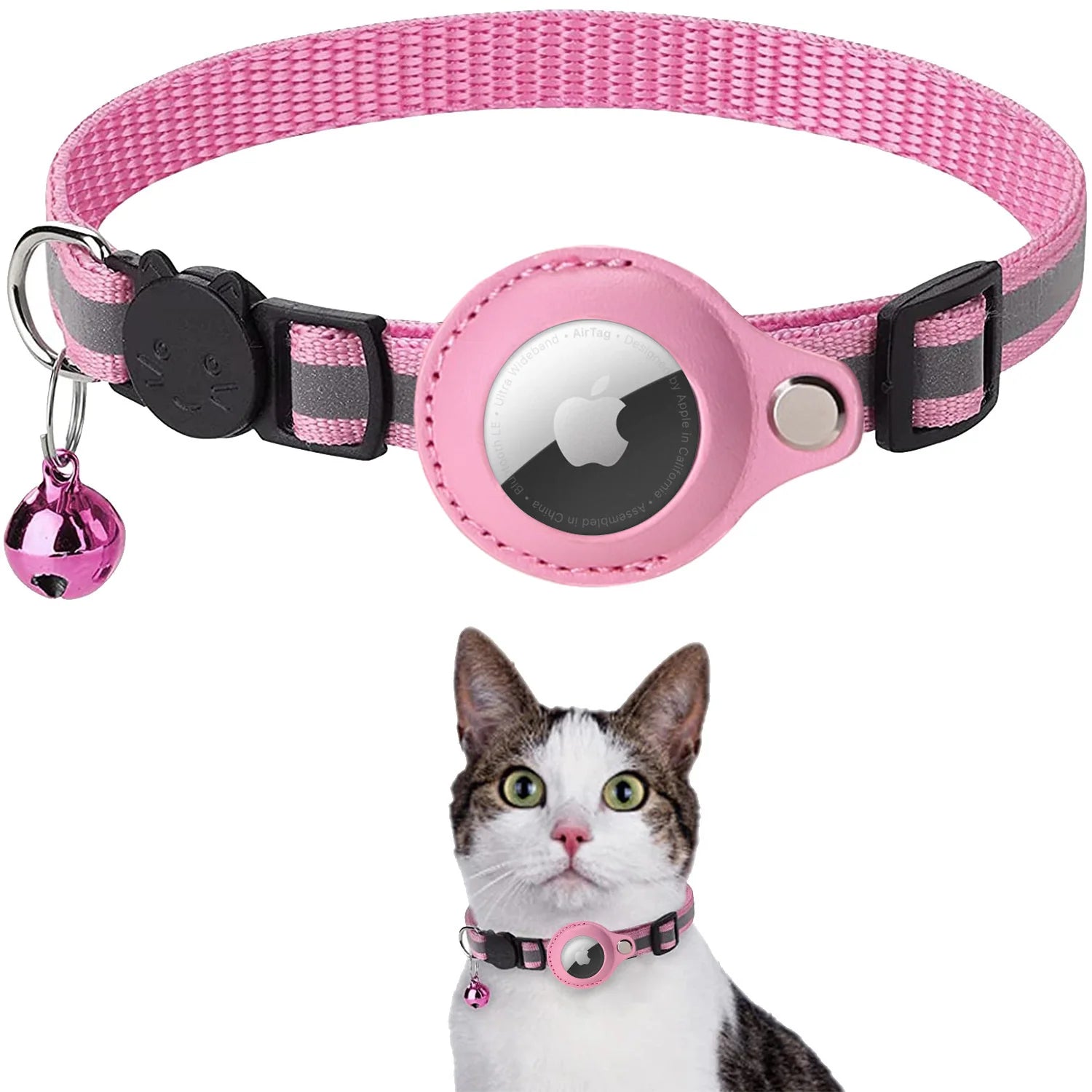 Airtag Case Collar for Cats with Protective Case for anti Lost Locator Tracker Dog Accessories Reflective Pet Collars