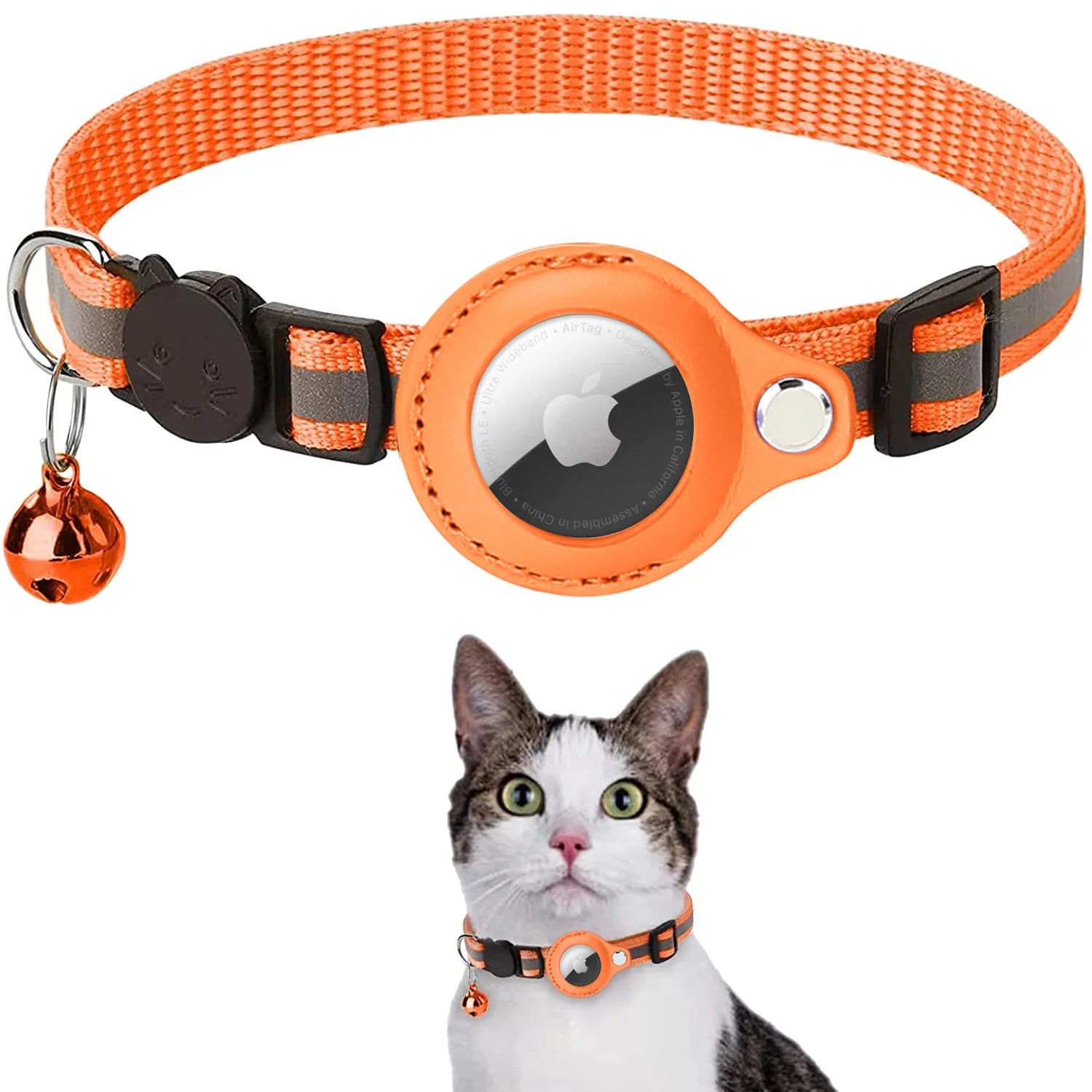 Airtag Case Collar for Cats with Protective Case for anti Lost Locator Tracker Dog Accessories Reflective Pet Collars