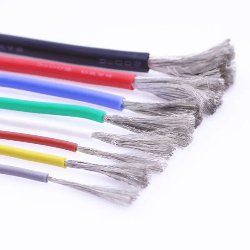 Heat-Resistant Silicone Wire12Awg 13 14 15 16Awg 17 18 20 22 24 26 28 30 AWG High Temperature 200 ° Cold-Resistant -60 °