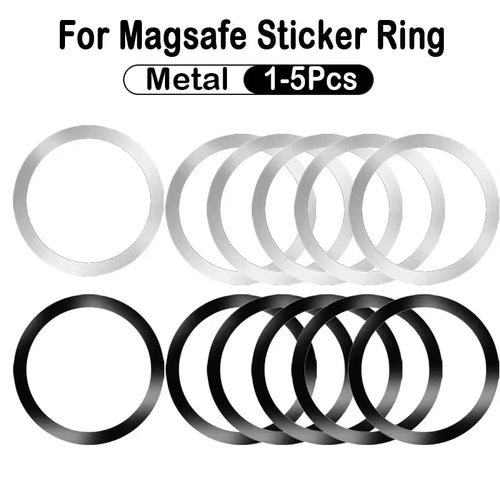 2024 Stainless Steel  Magnetic Metal Plate Ring for Magsafe Wireless Charger Iron Sheet Sticker Magnet Car Phone Holder