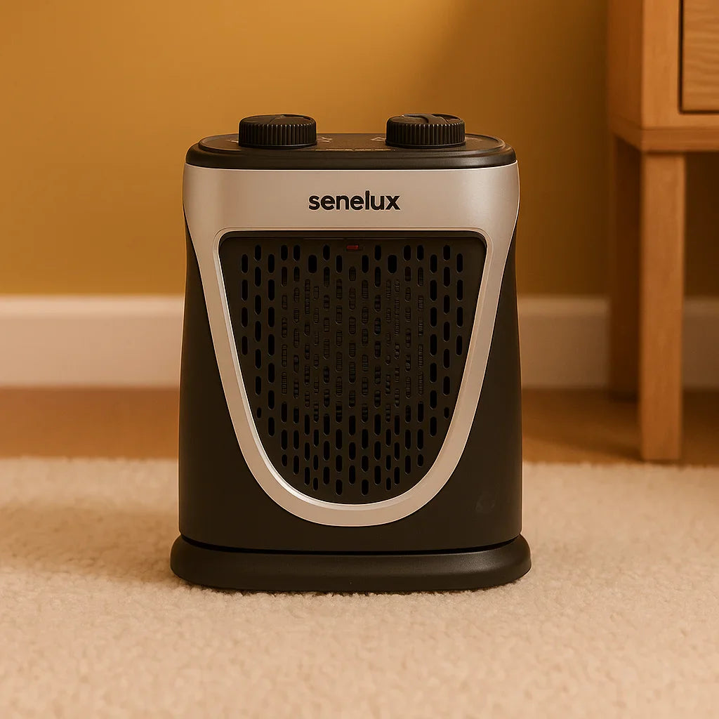 Mini Heater 1500W Electric Ceramic Portable Heater with Adjustable Thermostat-3