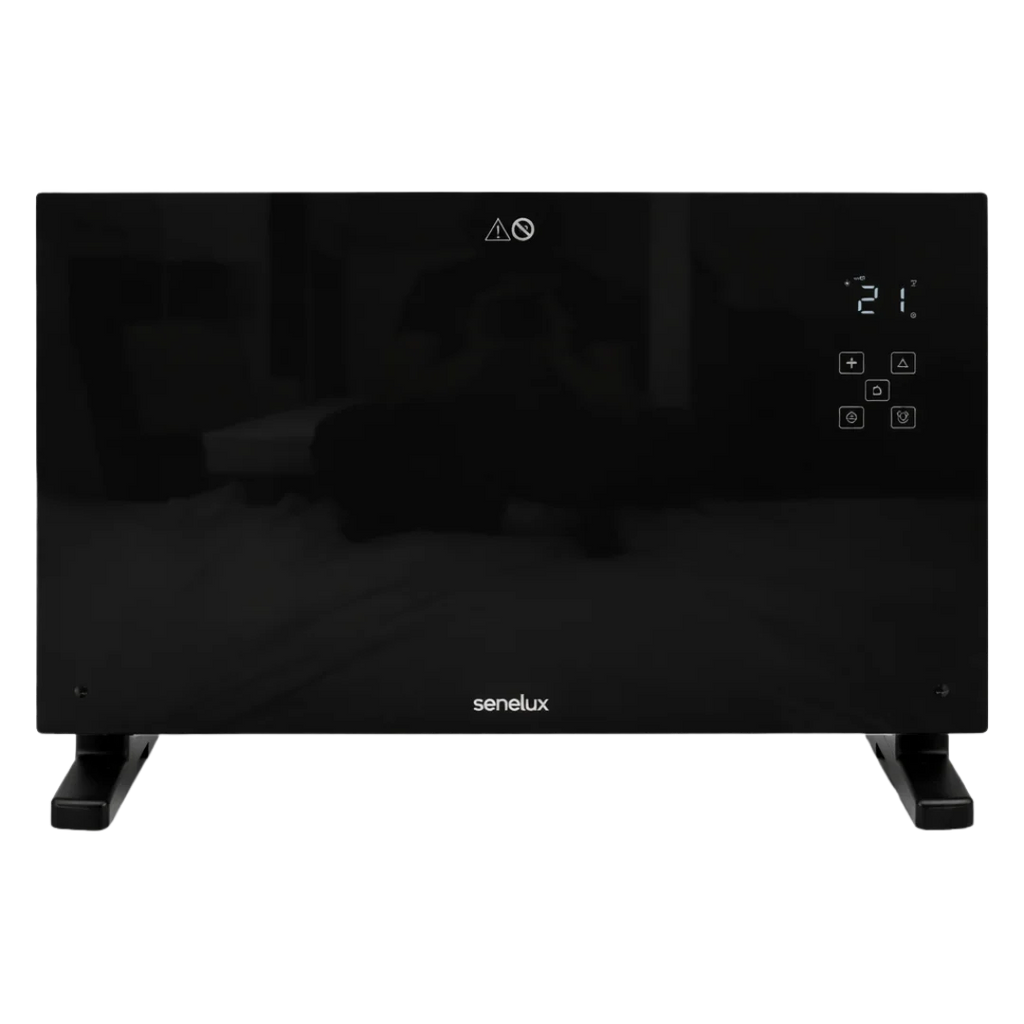 Black Glass Panel Heater with Wifi Controls-0
