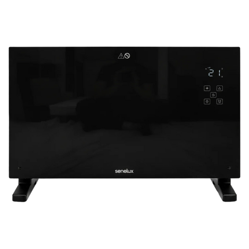 Black Glass Panel Heater with Wifi Controls-0