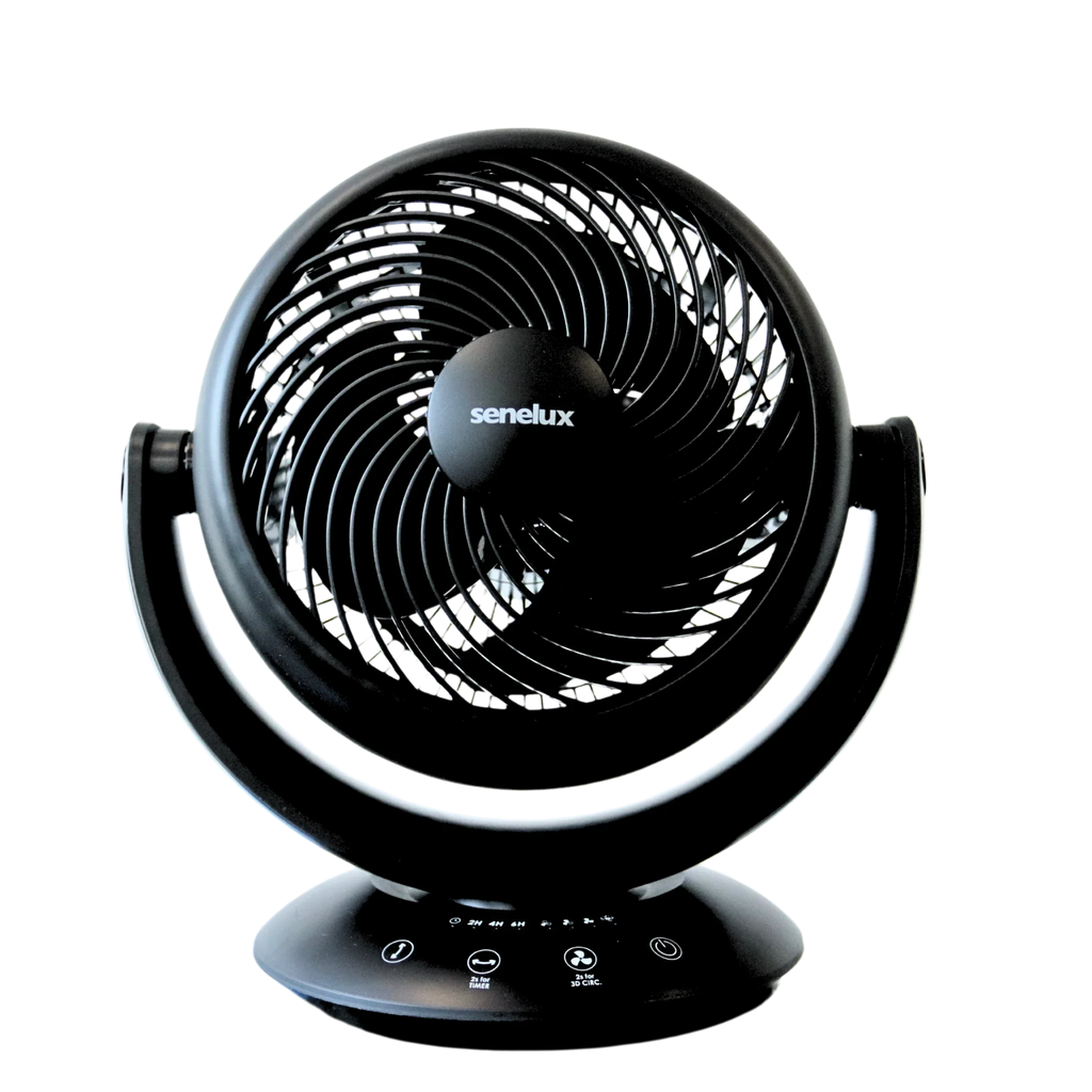 Senelux 8 Inch Cooling Fan with Remote Control, Automatic Oscillation-1