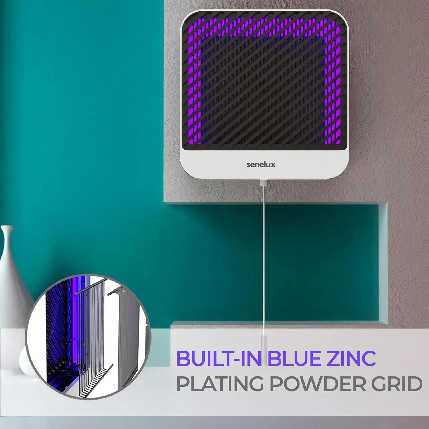 Refurbished - Senelux 5W Wall Mounted Bug Zapper with UV Light Lure-4