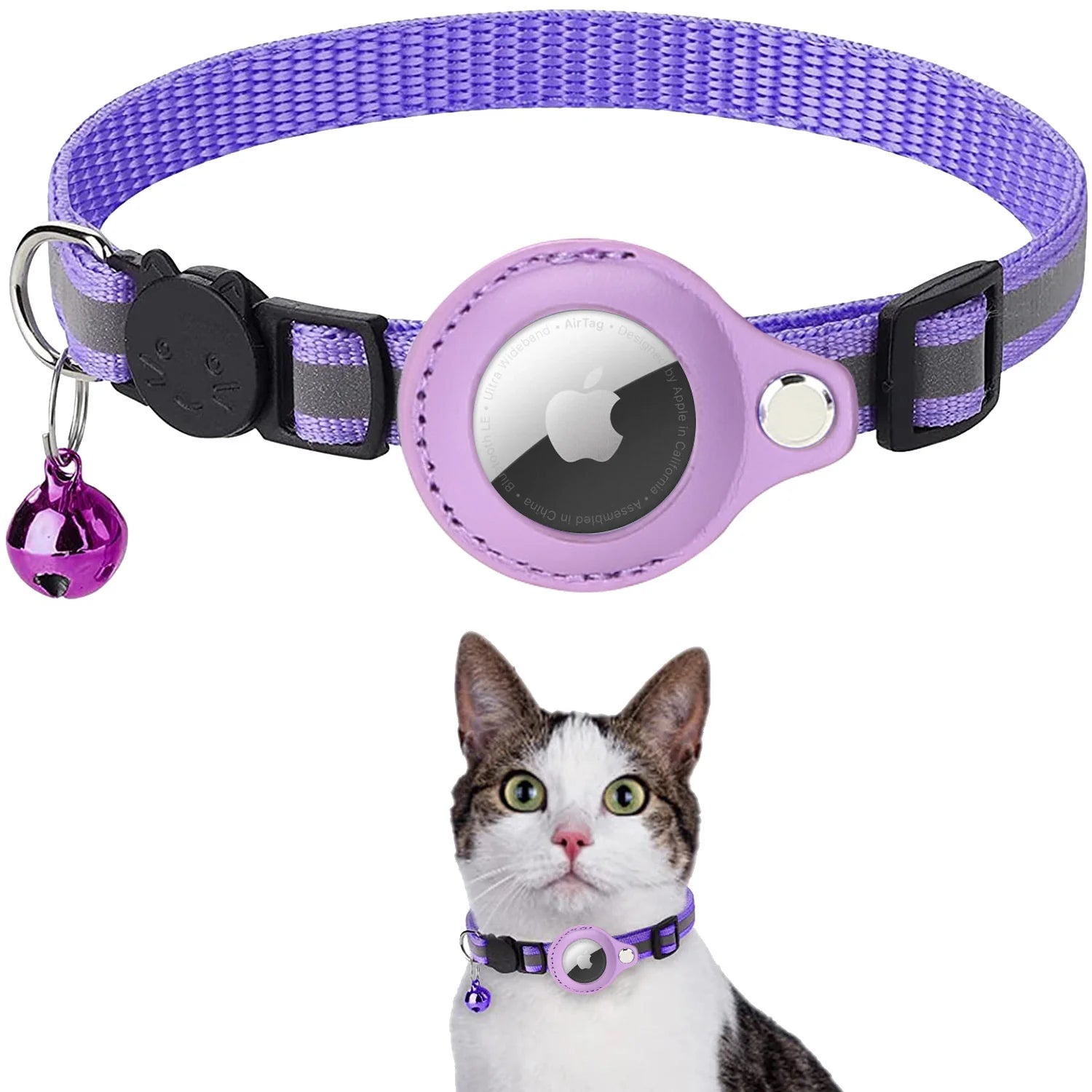 Airtag Case Collar for Cats with Protective Case for anti Lost Locator Tracker Dog Accessories Reflective Pet Collars