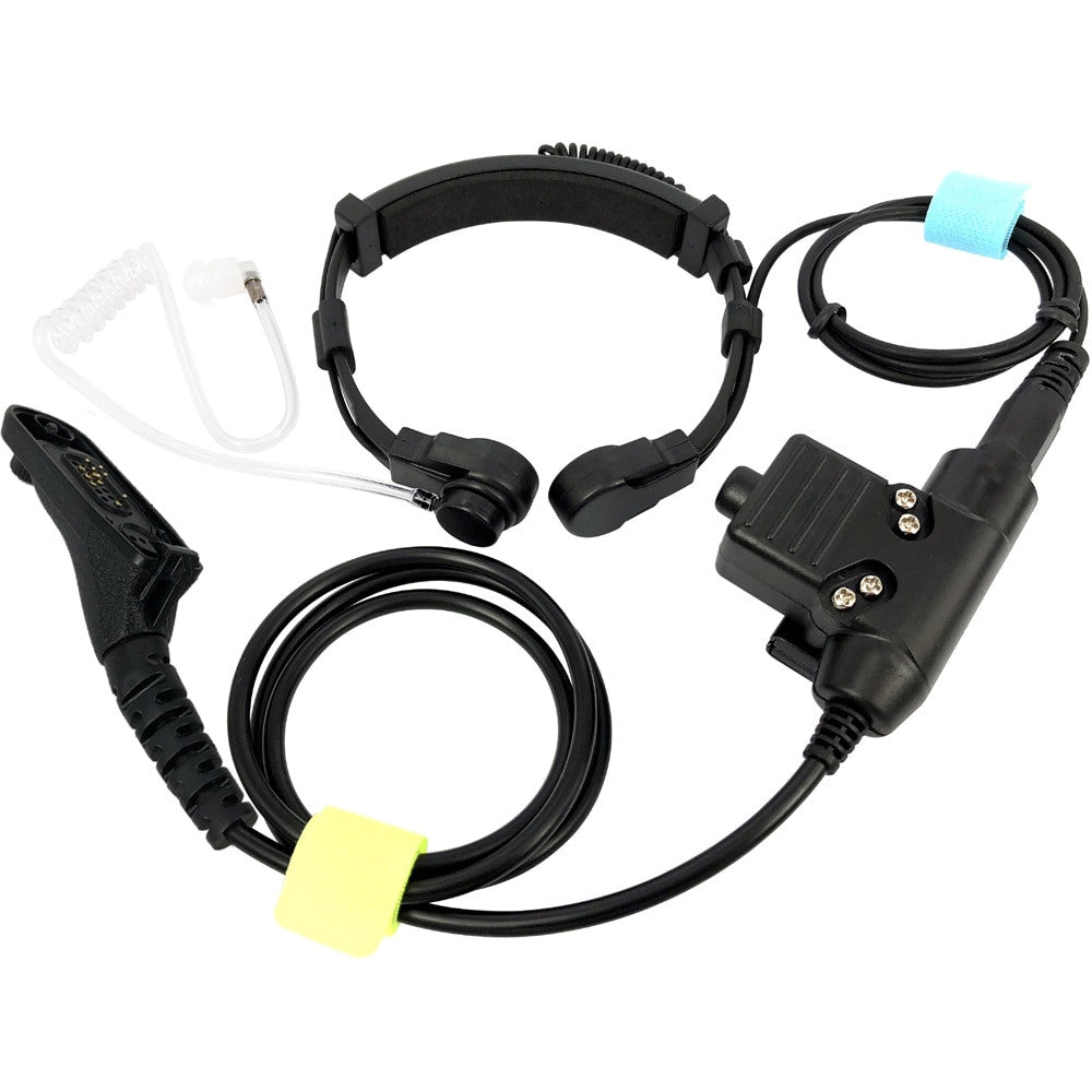 Tactical Heavy Duty Headset Neck Throat Mic U94 PTT-7